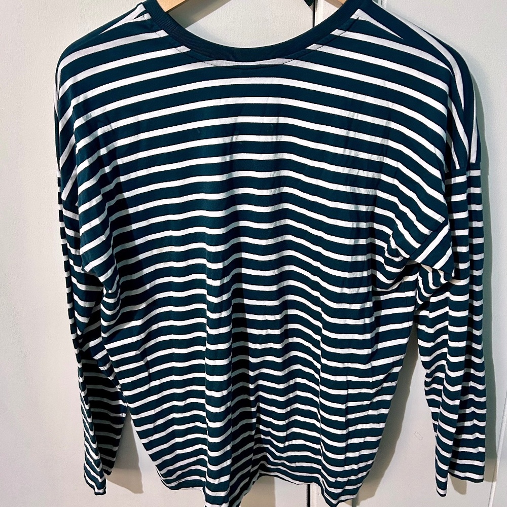 Uniqlo Cotton Striped Crewneck